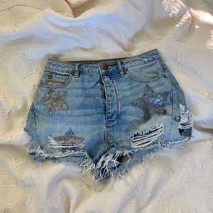 SASS & BIDE city in my mind shorts